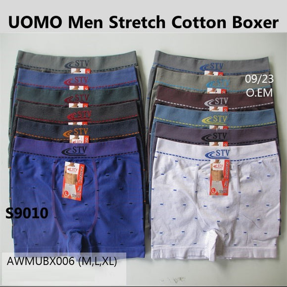 UOMO Men Stretch Cotton Boxer (AWMUBX006)