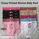 Flower Printed Woman Belly Pant(AWWUBF004)