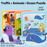 Traffic, Animal, Ocean Puzzle (BLEET050)