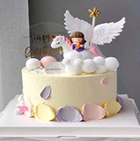 Cake Decoration Unicorn & Girl (HKUCD051)