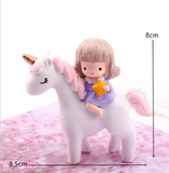 Cake Decoration Unicorn & Girl (HKUCD051)