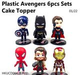 6 pcs Avengers Cake Decoration (HKUCD064)