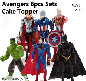 6pcs Avengers Cake Decoration (HKUCD068)