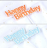 Happy Birthday စာလုံး Cake Decoration (HKUCD122)