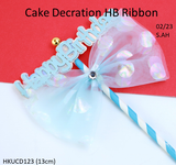 Ribbon Happy Birthday စာလုံး Cake Decoration (HKUCD123)