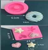 (Donut, Star, Love) Shape Silicon Mold (HKUSM016/22/57/58)