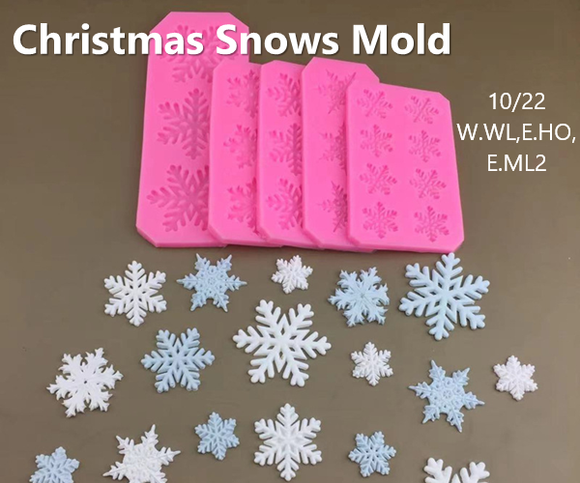 Christmas Snow Silicon Mold (HKUSM019/51/52)