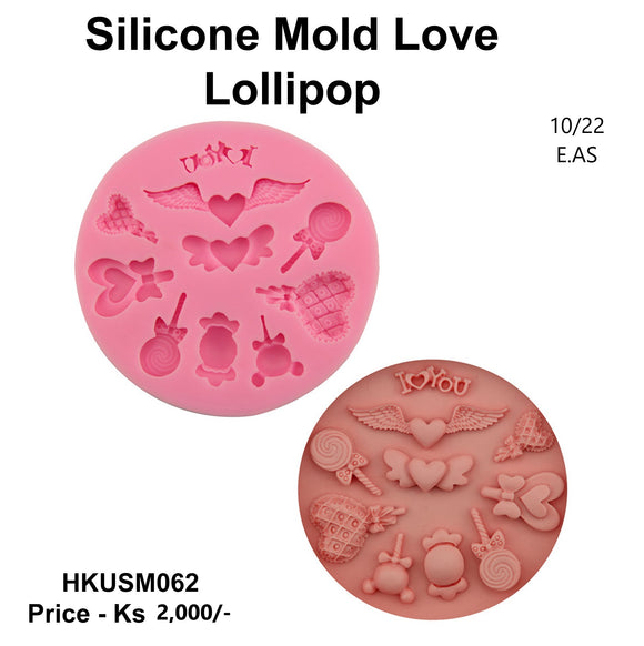 Love Lollipop Silicon Mold (HKUSM062)