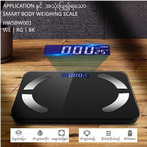 Application ဖြင့်သုံးရသော Body Weighing Scale  (HWSBW001)