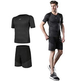 Men Sport Wear One Set (ဘောင်းဘီနှစ်ရောင်စပ်+တီရှပ်) (SMWSST003)