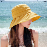 Sun Protection Bucket Bow Hat (SXWSHT020)