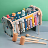 HAMSTER POUNDING BENCH WITH XYLOPHONE AND NUMBER LADDER_BTGWT003