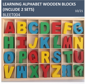 LEARNING ALPHABET WOODEN BLOCKS_