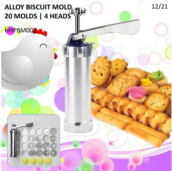 ALLOY BISCUIT MOLD  20 MOLDS | 4 HEADS_HHPBM002
